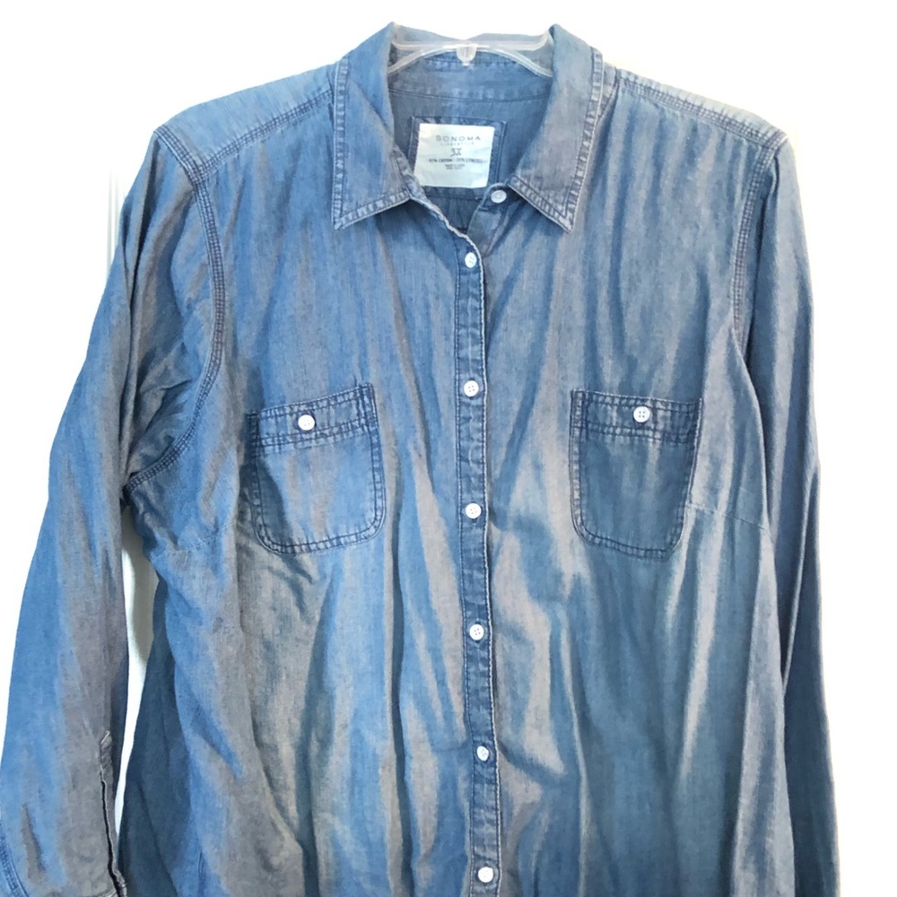 Sonoma 3x Chambray button down